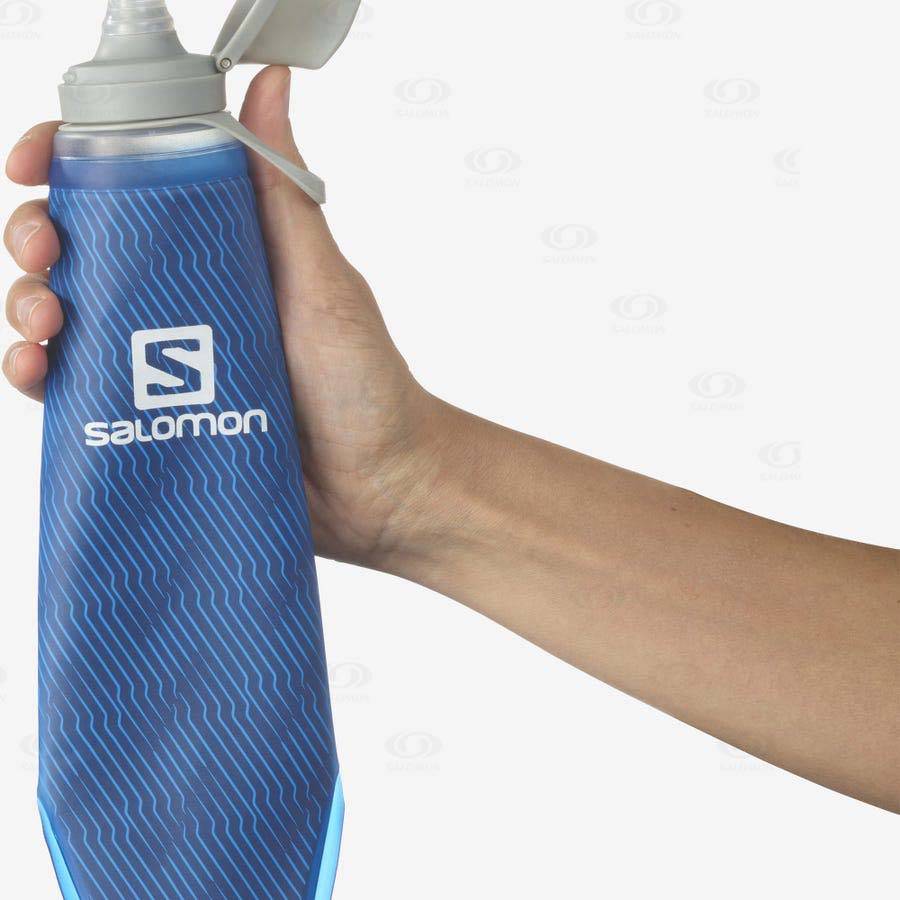 Salomon SOFT FLASK 400ml/13oz INSULATED 42 Women's Hydration Packs Blue | AU-L1088