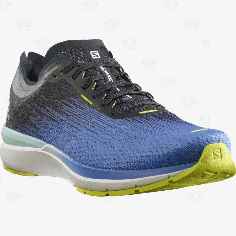 Salomon SONIC 4 Accelerate Men's Running Shoes Blue / White | AU-O2328