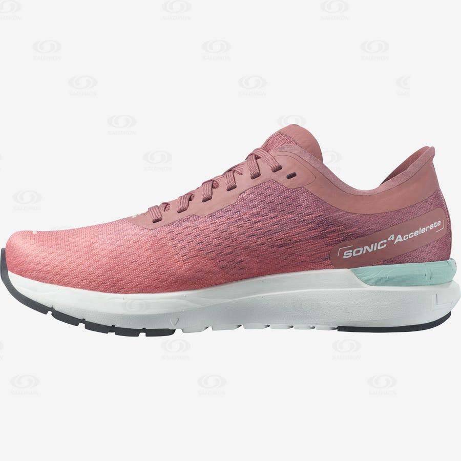 Salomon SONIC 4 Accelerate Women's Running Shoes Pink | AU-L2432