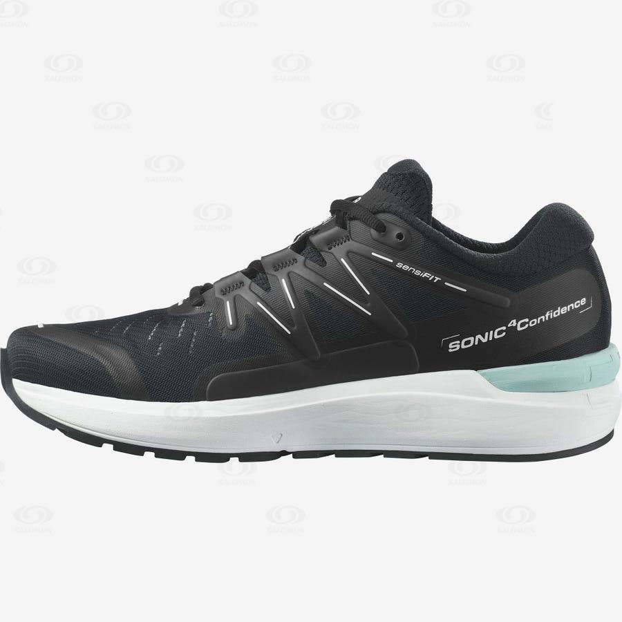 Salomon SONIC 4 Confidence Men's Running Shoes Black / White | AU-A1248