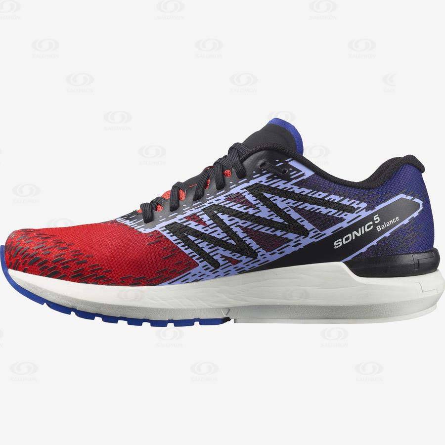 Salomon SONIC 5 BALANCE Men's Running Shoes Red / Blue | AU-O1488