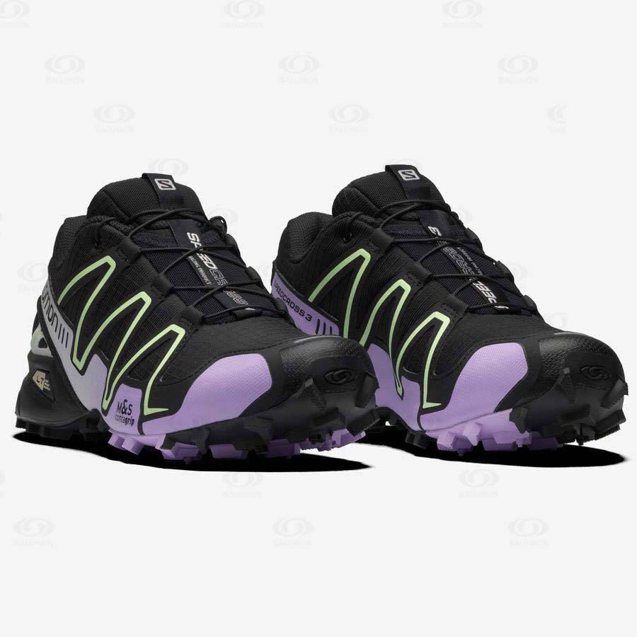 Salomon SPEEDCROSS 3 Women's Sneakers Black / Purple | AU-N1729