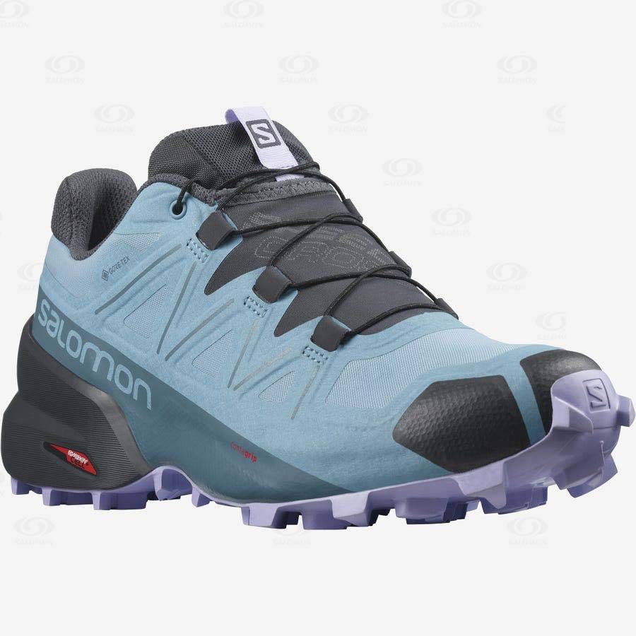 Salomon SPEEDCROSS 5 GORE-TEX Women's Waterproof Shoes Blue | AU-S2591