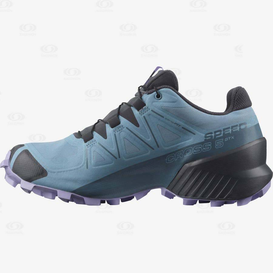 Salomon SPEEDCROSS 5 GORE-TEX Women's Waterproof Shoes Blue | AU-S2591