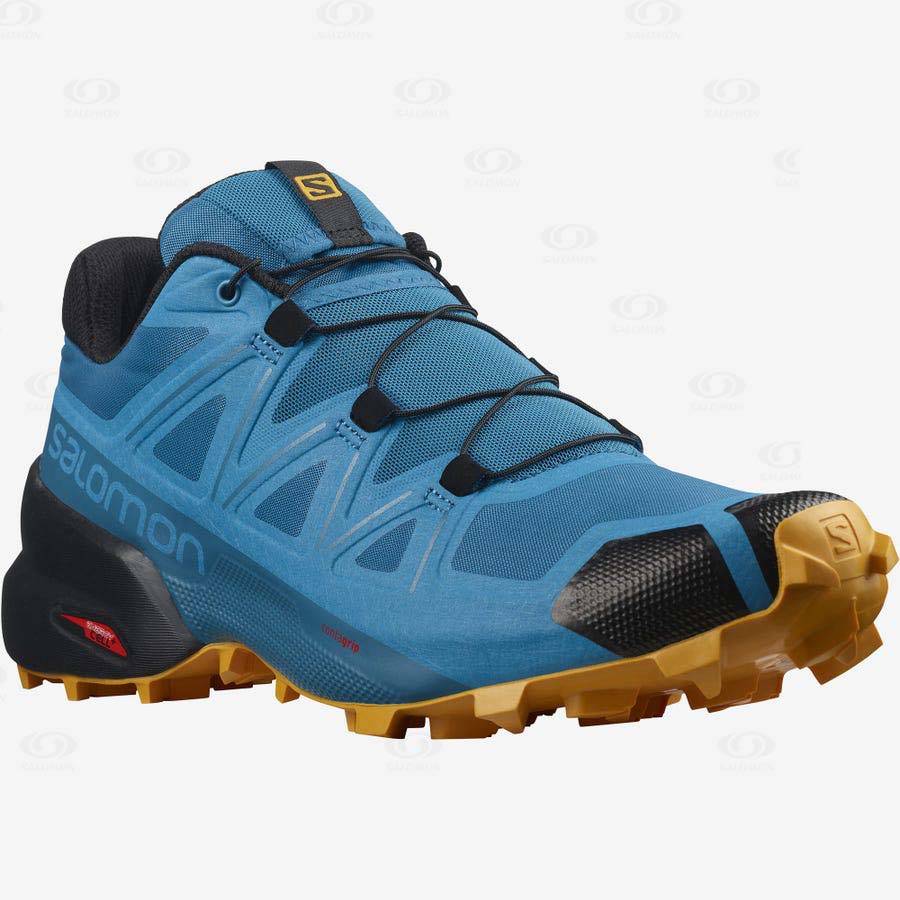 Salomon SPEEDCROSS 5 Men's Trail Running Shoes Blue | AU-M1090