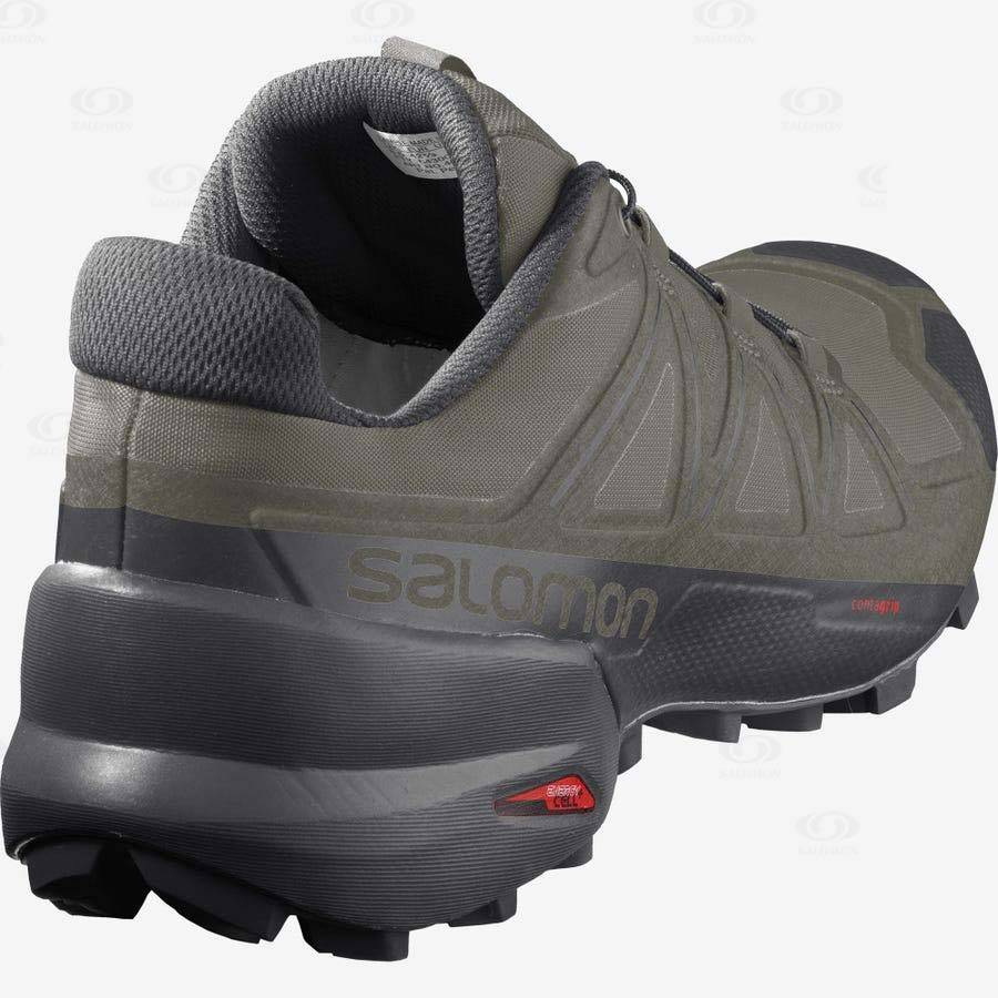 Salomon SPEEDCROSS 5 Men's Trail Running Shoes Olive | AU-O1504