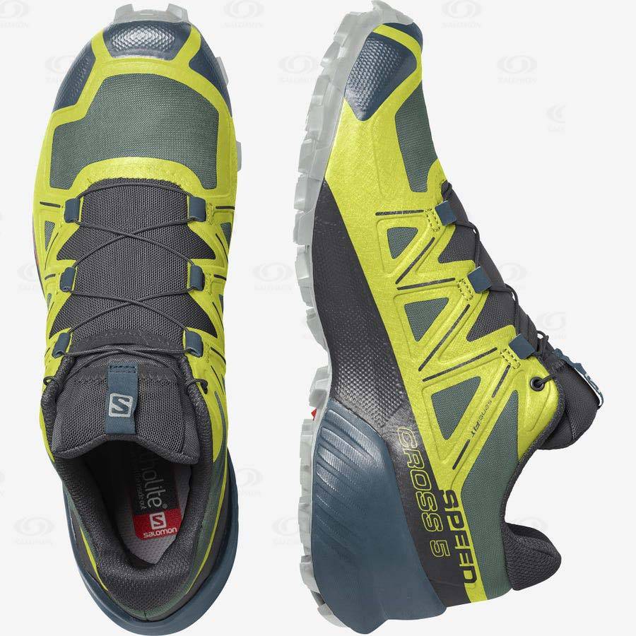 Salomon SPEEDCROSS 5 Men's Trail Running Shoes Yellow / Black | AU-O1684