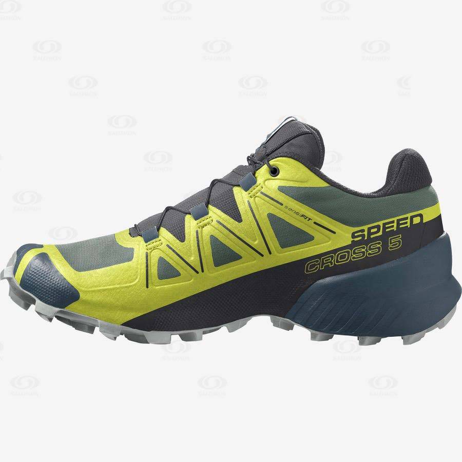 Salomon SPEEDCROSS 5 Men's Trail Running Shoes Yellow / Black | AU-O1684