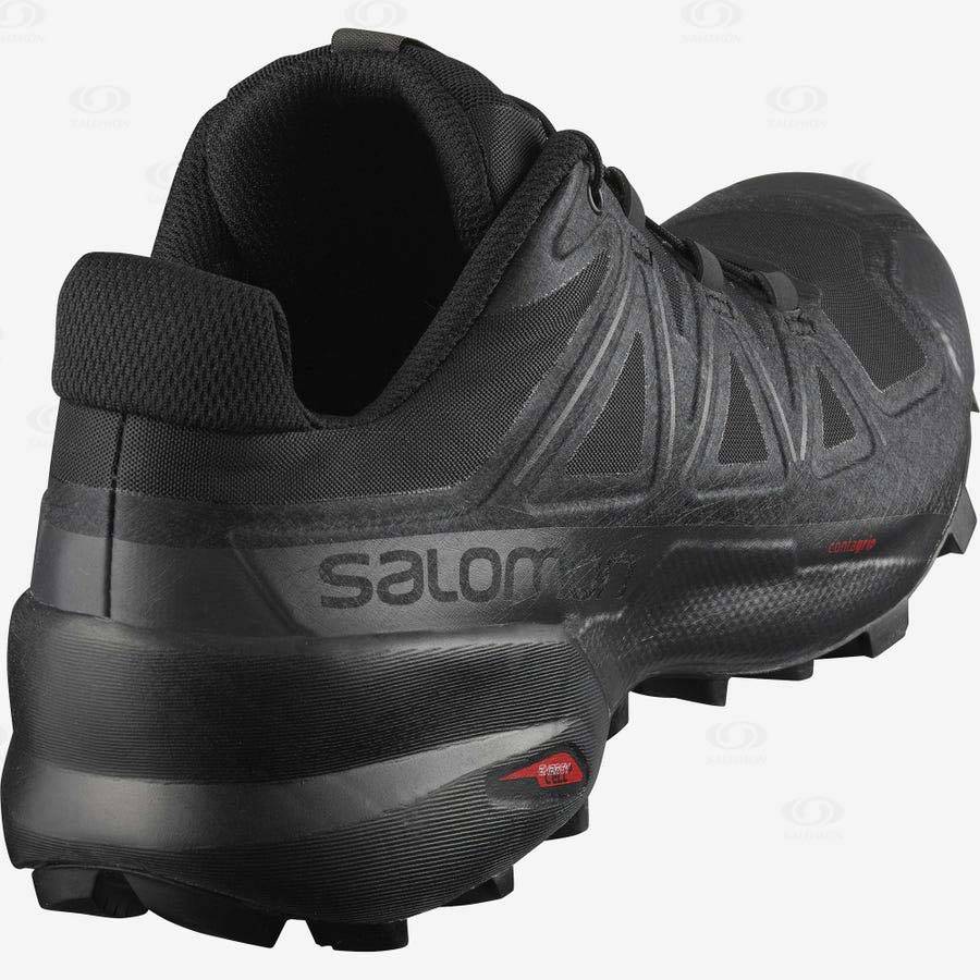 Salomon SPEEDCROSS 5 WIDE Men's Trail Running Shoes Black | AU-W3000