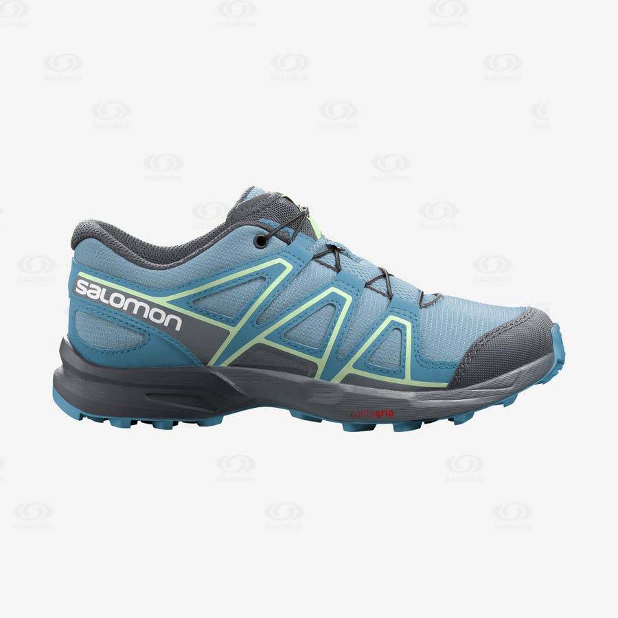 Salomon SPEEDCROSS Kids' Trail Running Shoes Blue | AU-O1600