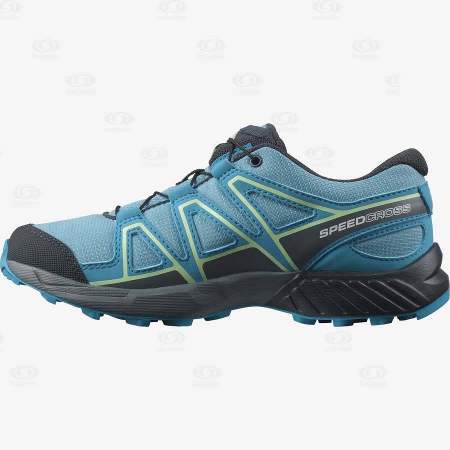 Salomon SPEEDCROSS Kids' Trail Running Shoes Blue | AU-O1600