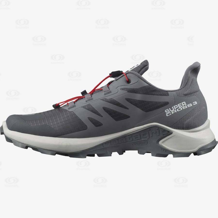 Salomon SUPERCROSS 3 Men's Trail Running Shoes Grey | AU-W2220