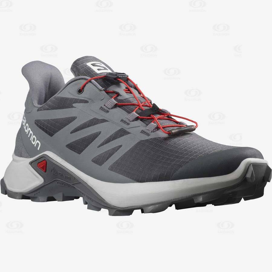 Salomon SUPERCROSS 3 Men's Trail Running Shoes Grey | AU-W2220