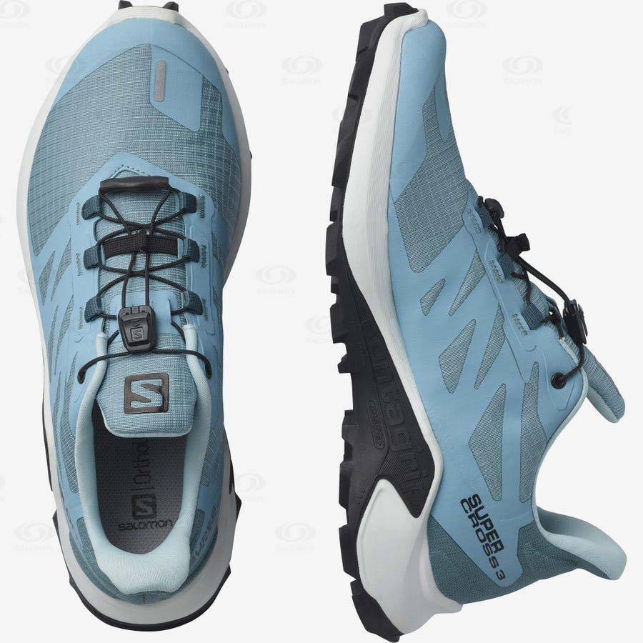 Salomon SUPERCROSS 3 Women's Trail Running Shoes Blue / White | AU-L2558