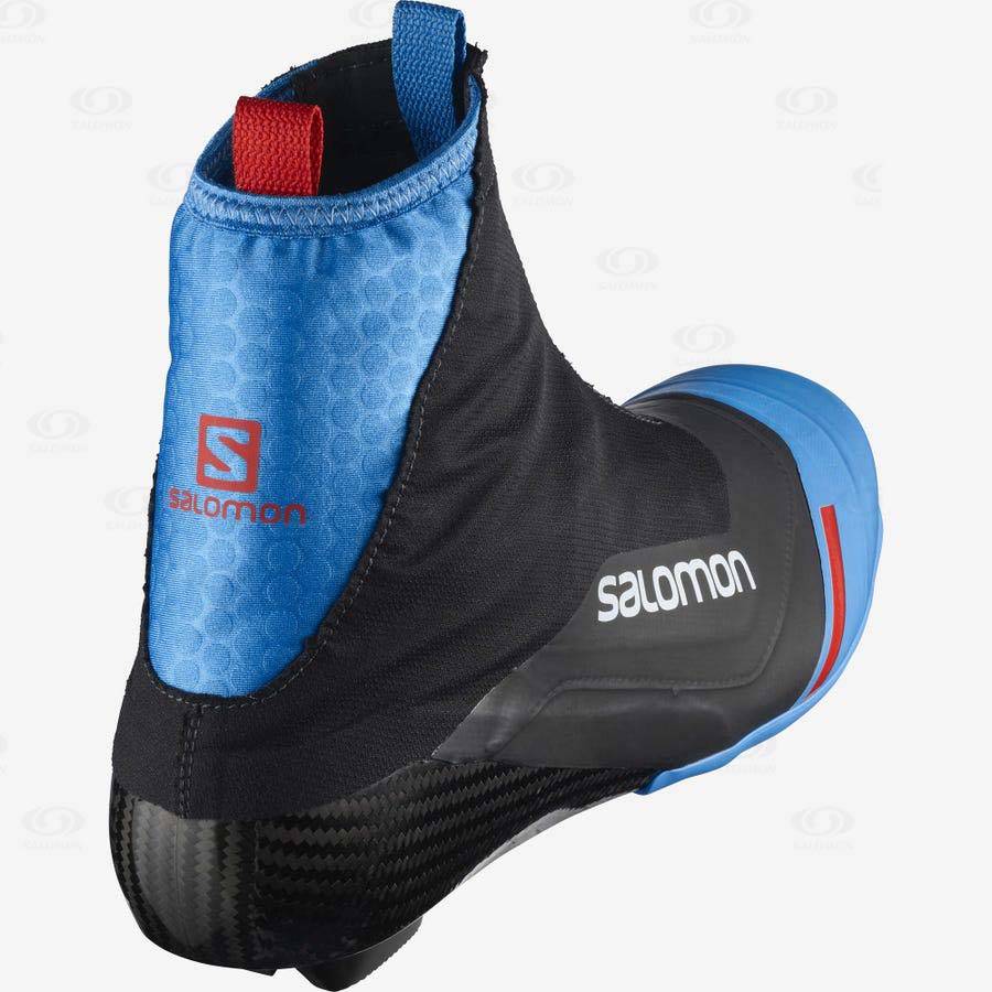 Salomon S/LAB CARBON CLASSIC PROLINK Men's Ski Boots Black / Blue | AU-W2520