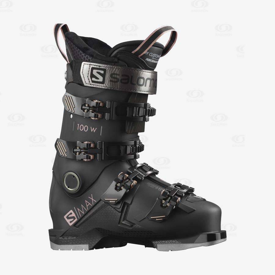 Salomon S/MAX 100 Women\'s Ski Boots Black | AU-M1258