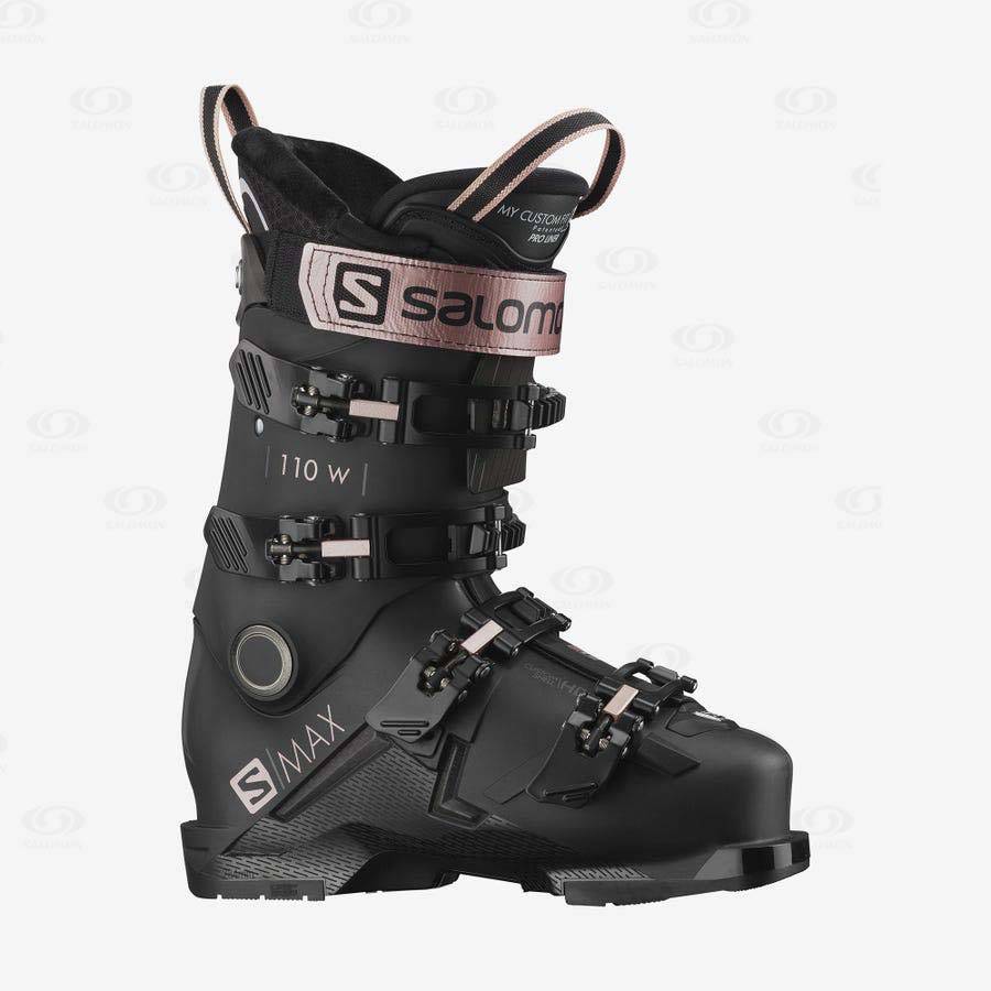 Salomon S/MAX 110 Women\'s Ski Boots Black | AU-O1014