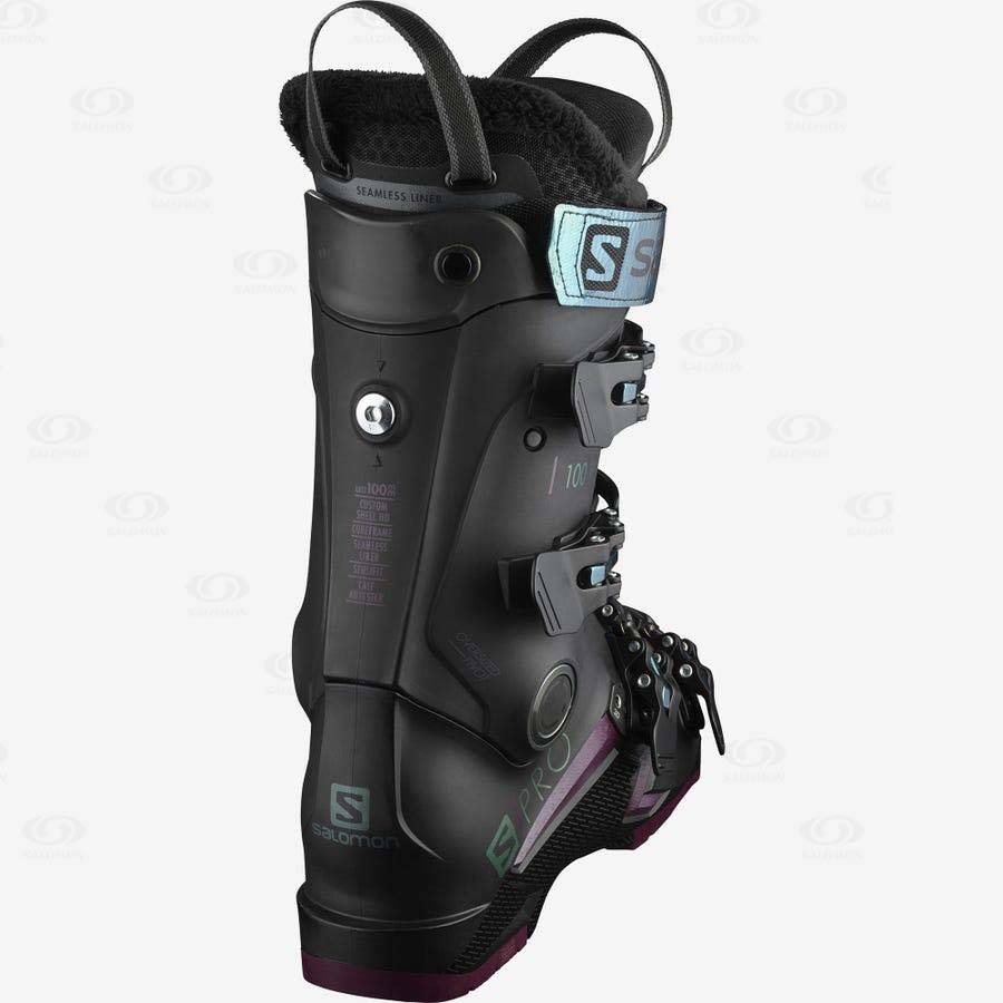 Salomon S/PRO 100 Women's Ski Boots Black | AU-N1134