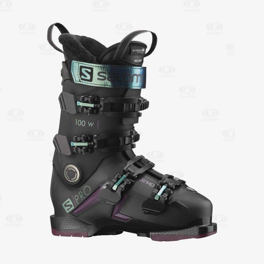 Salomon S/PRO 100 Women\'s Ski Boots Black | AU-N1134