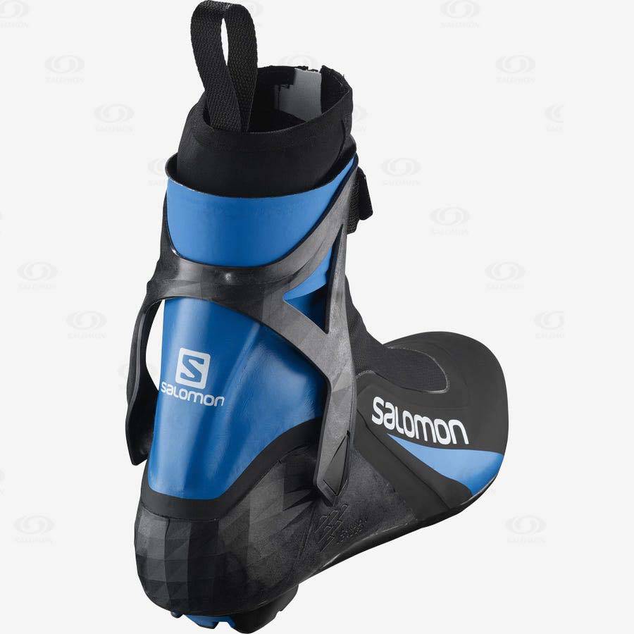 Salomon S/RACE CARBON SKATE PROLINK Men's Ski Boots Black / Blue | AU-O2540