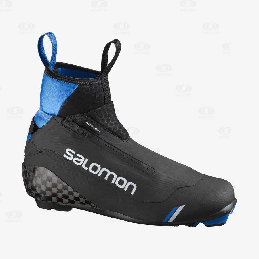 Salomon S/RACE CLASSIC PROLINK Men\'s Ski Boots Black / Blue | AU-O1467