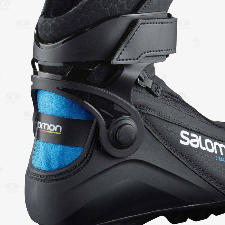 Salomon S/RACE SKIATHLON PILOT JUNIOR Kids' Ski Boots Black / Blue | AU-O2400