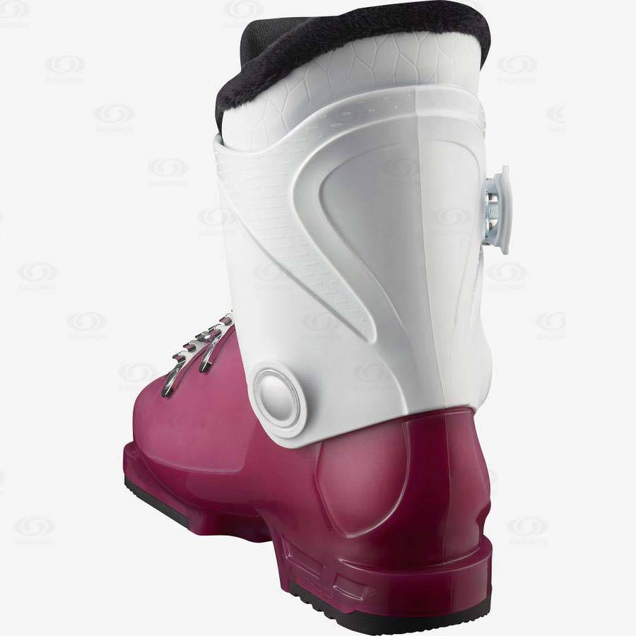 Salomon T3 RT GIRLY Kids' Ski Boots Purple / White | AU-O2351