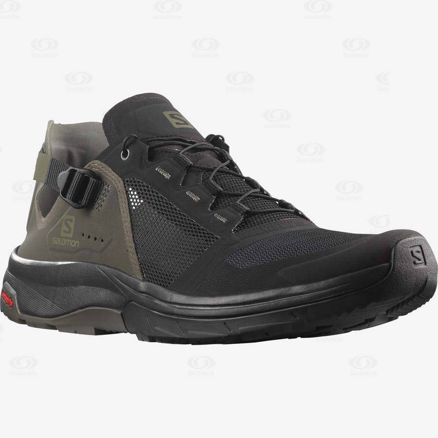 Salomon TECH AMPHIB 4 Men's Hiking Shoes Black / Grey | AU-S1065