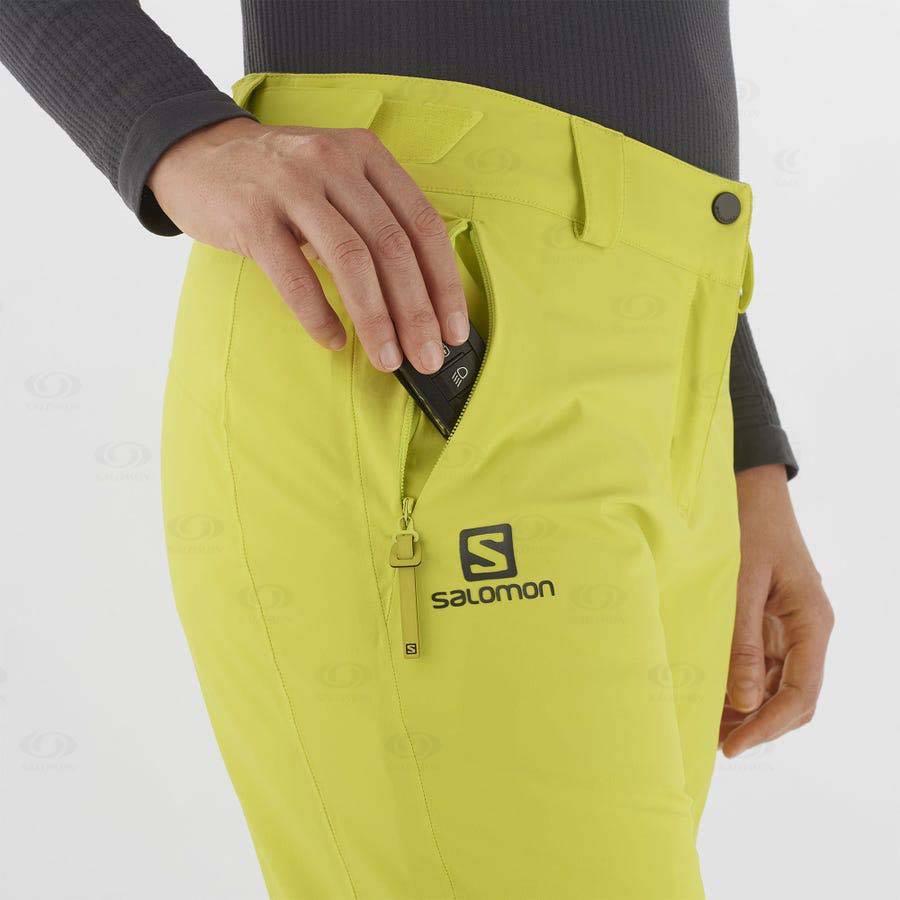 Salomon THE BRILLIANT Women's Ski Pants Green | AU-L2390