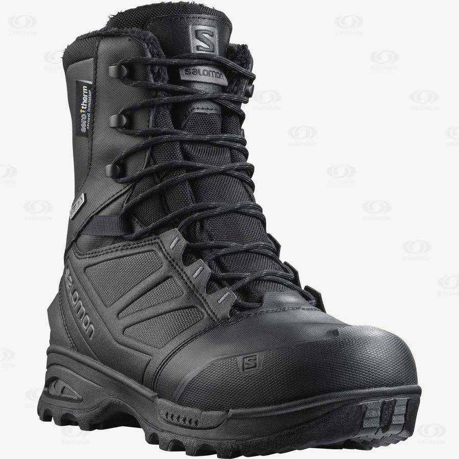 Salomon TOUNDRA FORCES CLIMASALOMON™ Men's Waterproof Boots Black | AU-W1350