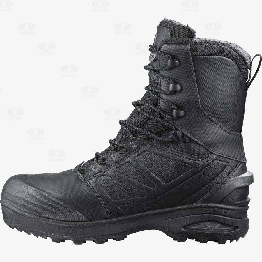 Salomon TOUNDRA FORCES CLIMASALOMON™ Men's Waterproof Boots Black | AU-W1350