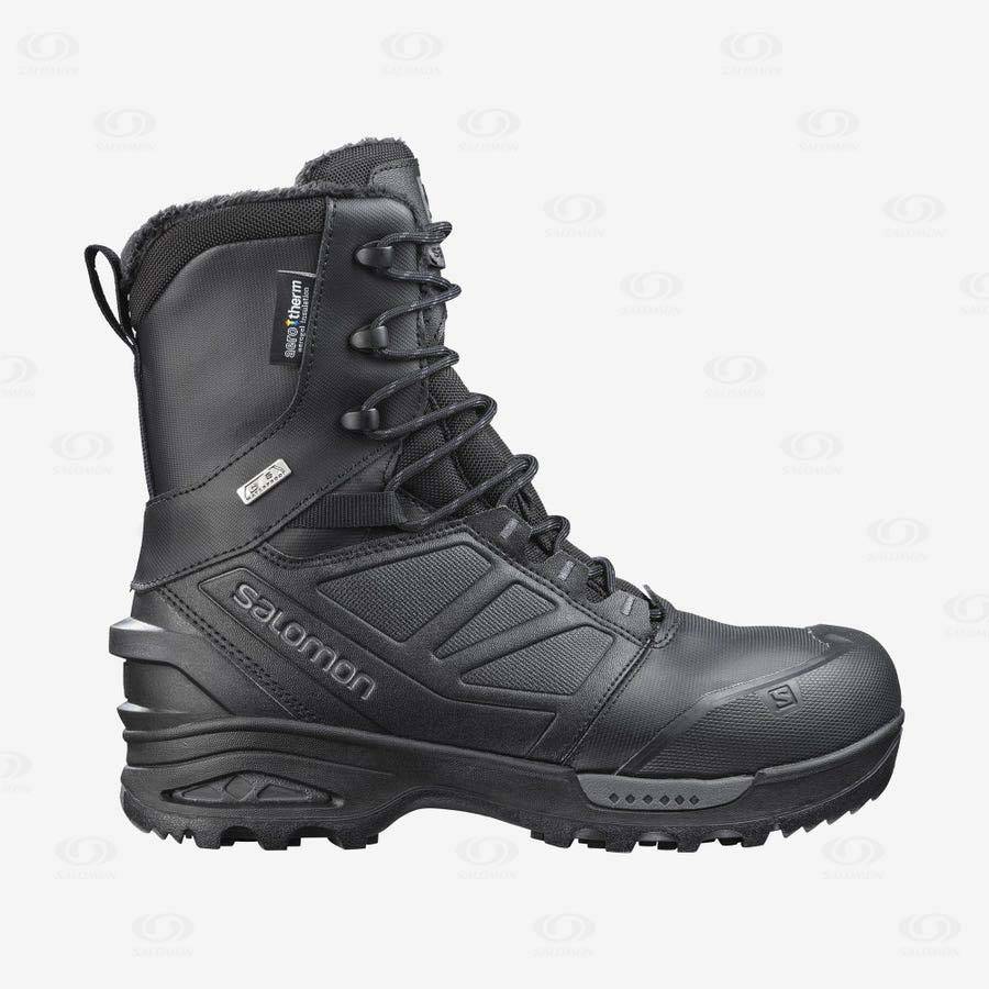 Salomon TOUNDRA FORCES CLIMASALOMON™ Men\'s Waterproof Boots Black | AU-W1350