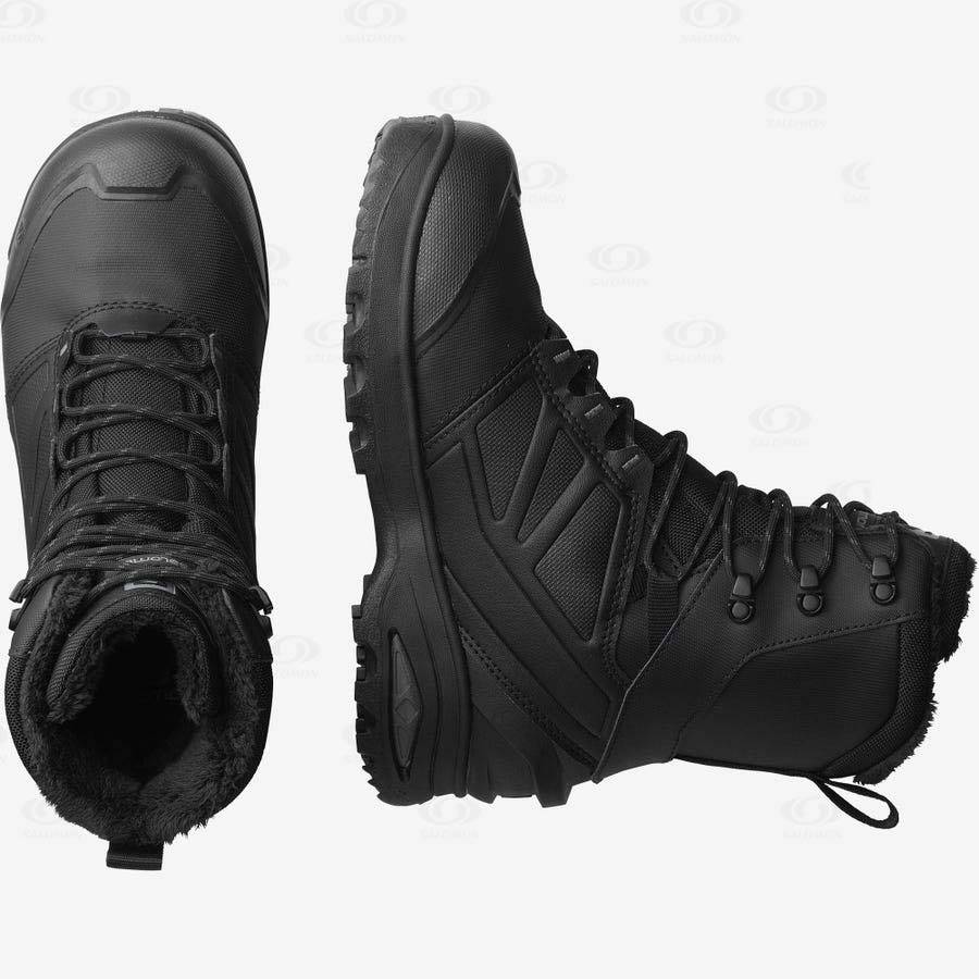 Salomon TOUNDRA PRO CLIMASALOMON™ Men's Waterproof Boots Black | AU-N1330