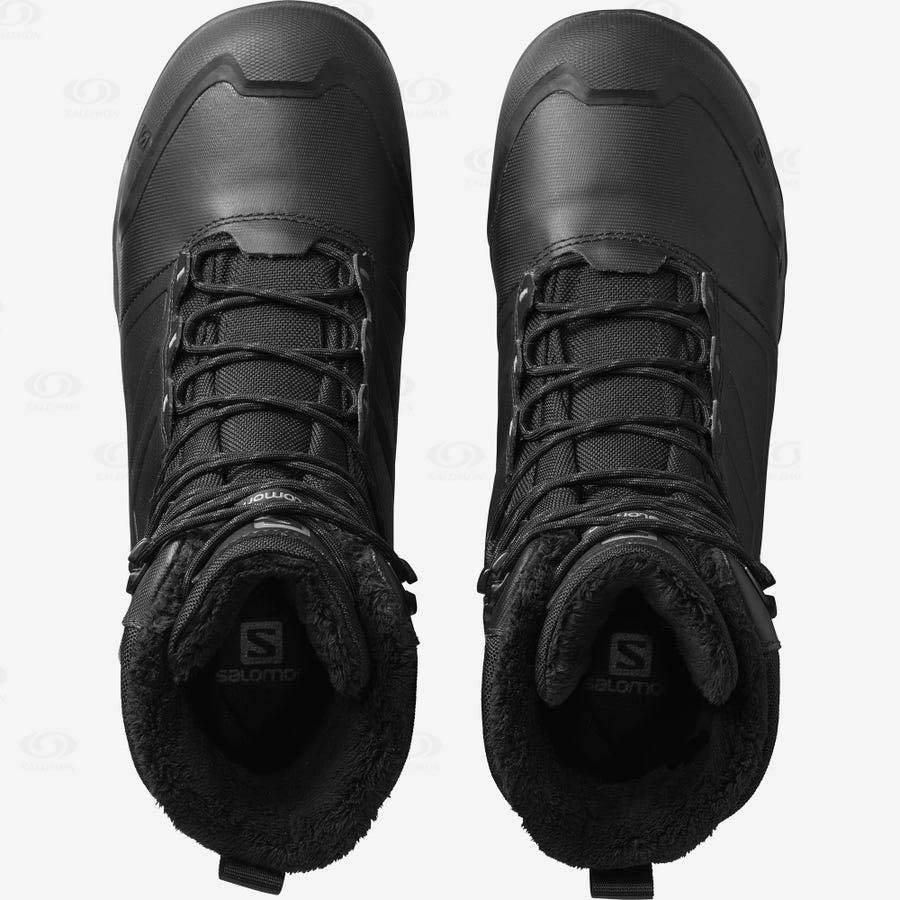 Salomon TOUNDRA PRO CLIMASALOMON™ Men's Waterproof Boots Black | AU-N1330