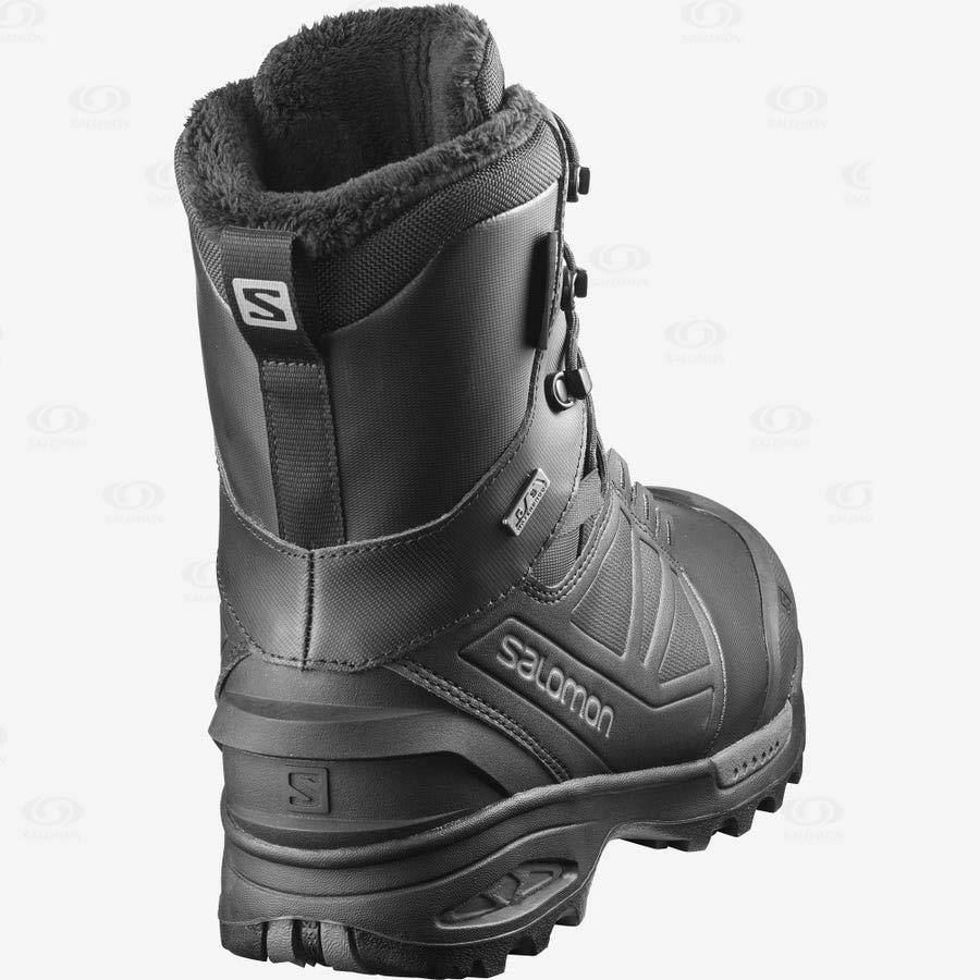 Salomon TOUNDRA PRO CLIMASALOMON™ Men's Waterproof Boots Black | AU-N1330