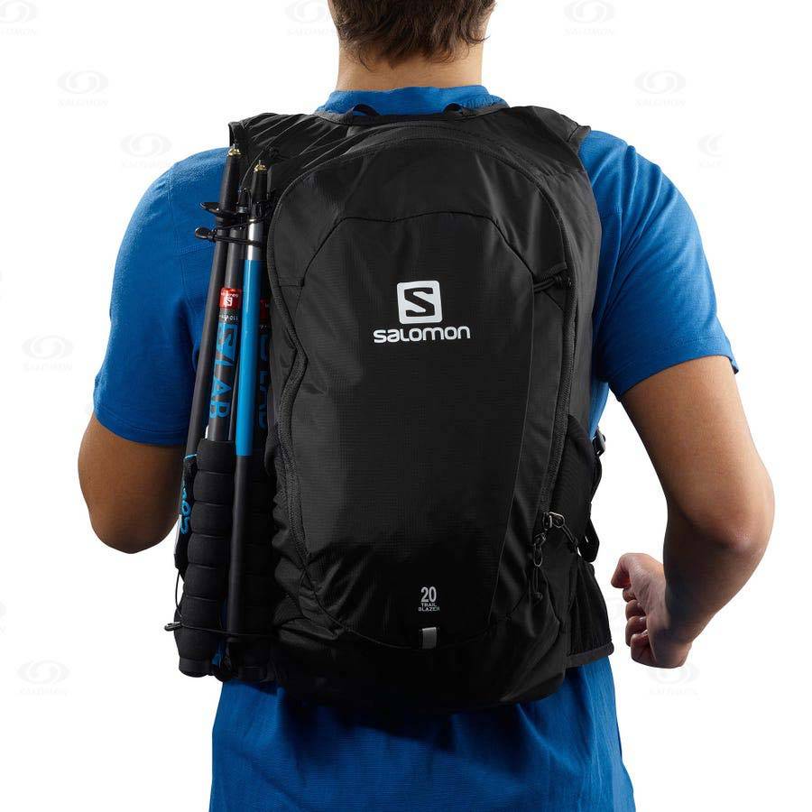 Salomon TRAILBLAZER 20 Men's Backpacks Black | AU-N1547