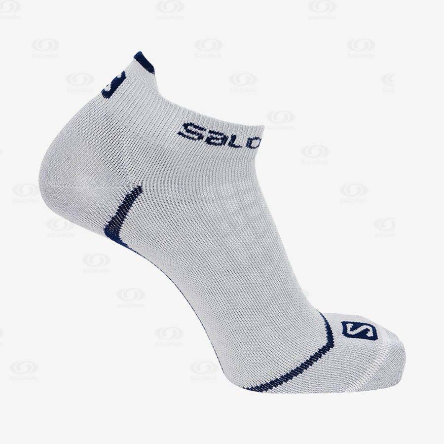 Salomon ULTRA LOW Men\'s Socks White | AU-O1868