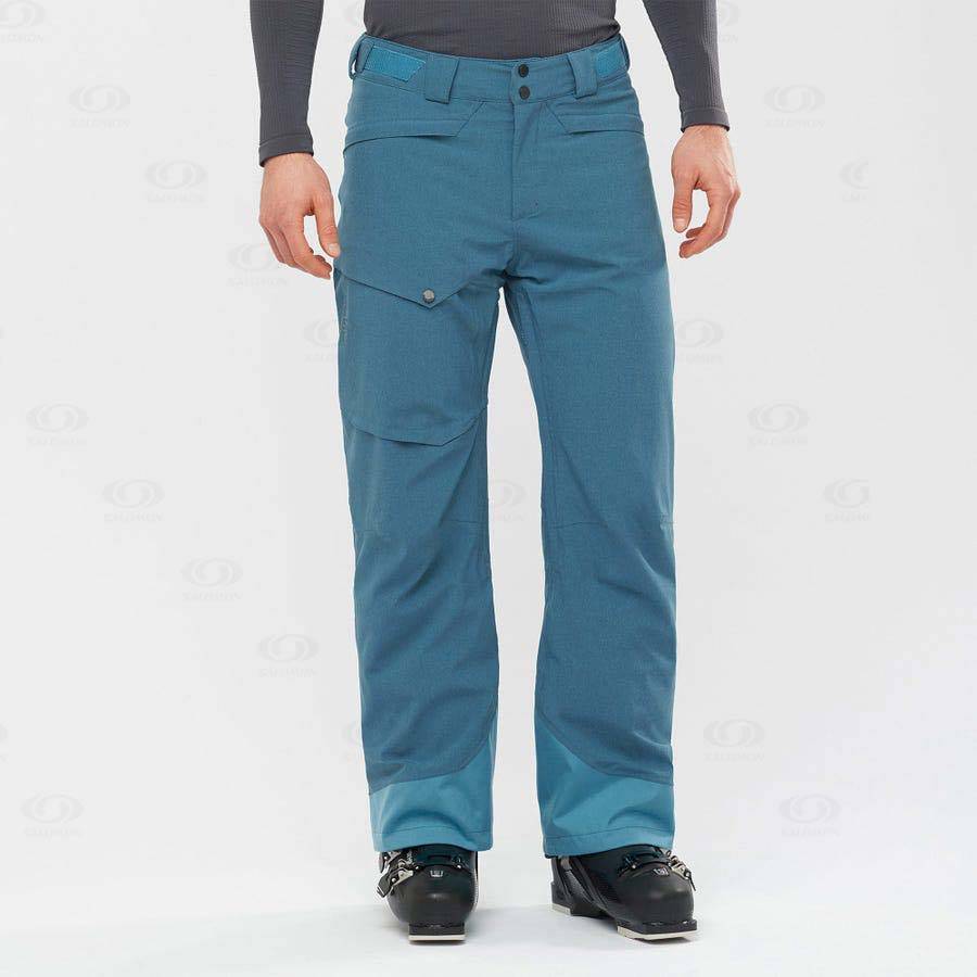 Salomon UNTRACKED Men's Ski Pants Blue | AU-S1695