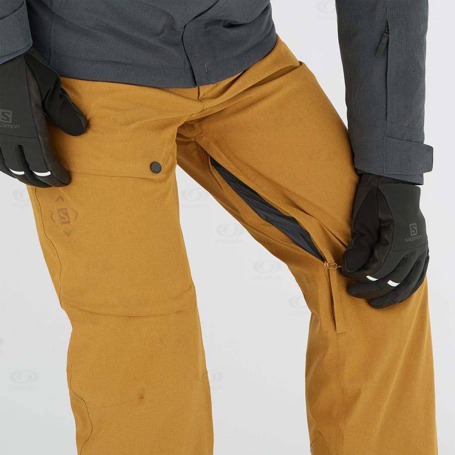 Salomon UNTRACKED Men's Ski Pants Brown | AU-N2506