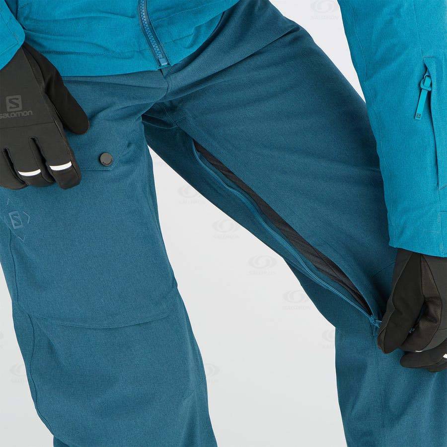 Salomon UNTRACKED Men's Ski Pants Navy | AU-L2341