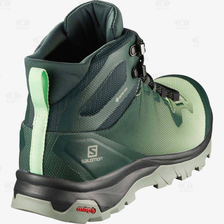 Salomon VAYA MID GORE-TEX Women's Hiking Shoes Green | AU-W3320