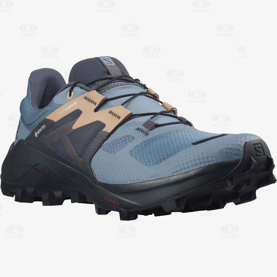 Salomon WILDCROSS 2 GORE-TEX Women's Waterproof Shoes Blue | AU-W3860