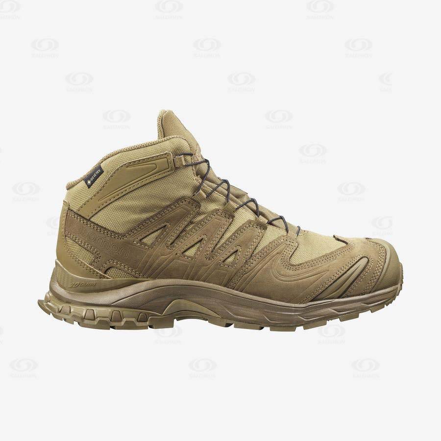 Salomon XA FORCES MID GORE-TEX Men\'s Tactical Boots Brown | AU-N2079