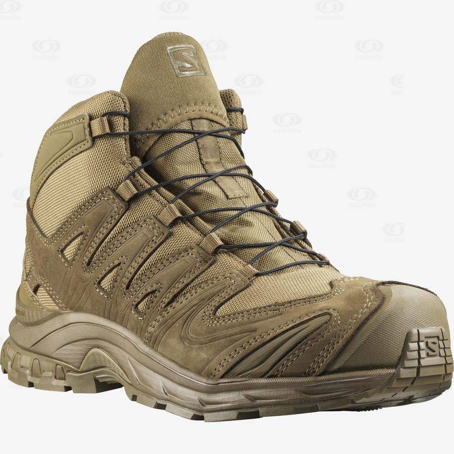 Salomon XA FORCES MID Men's Tactical Boots Brown | AU-M2357