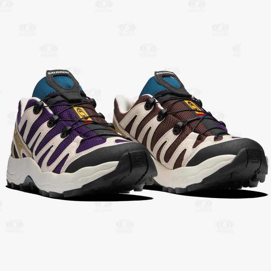 Salomon XA PRO 1 Men's Sneakers Purple / Chocolate / Blue | AU-O1894