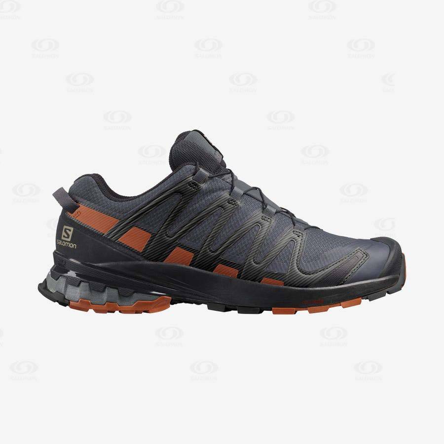 Salomon XA PRO 3D V8 GORE-TEX WIDE Men\'s Waterproof Shoes Black | AU-O1938