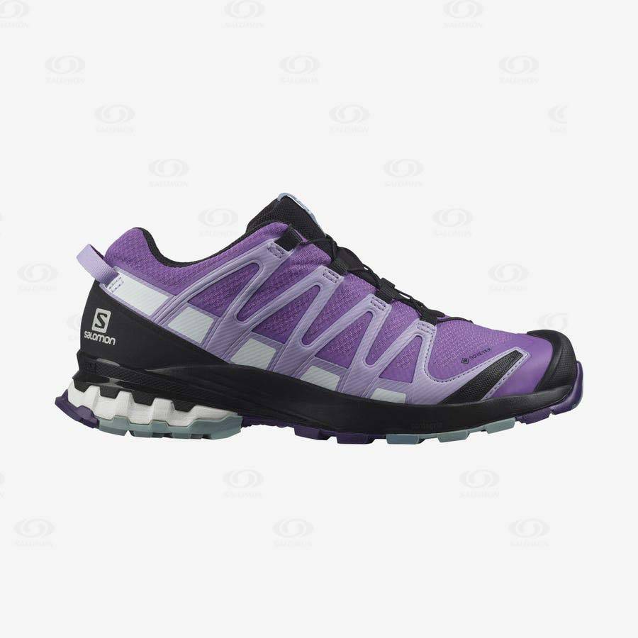 Salomon XA PRO 3D v8 GORE-TEX Women\'s Trail Running Shoes Purple | AU-L1529