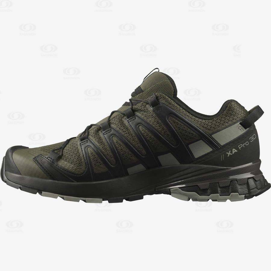 Salomon XA PRO 3D v8 Men's Trail Running Shoes Olive | AU-S2199