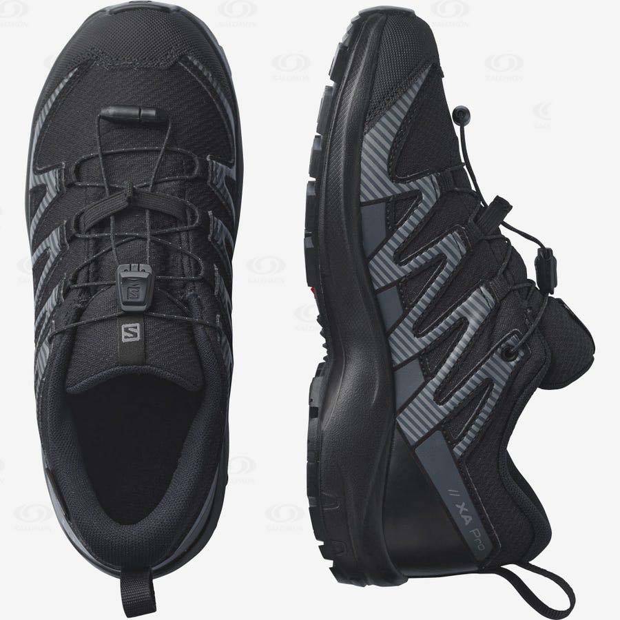 Salomon XA PRO V8 CLIMASALOMON™ Kids' Waterproof Shoes Black | AU-A2452