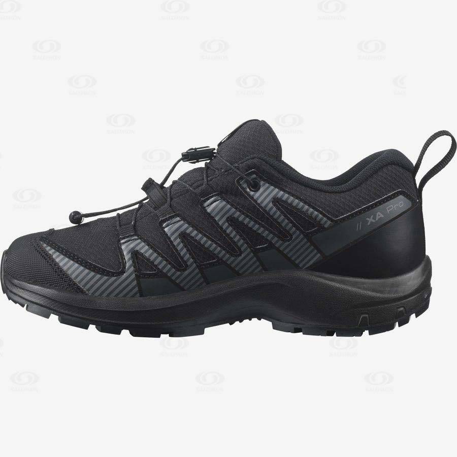 Salomon XA PRO V8 CLIMASALOMON™ Kids' Waterproof Shoes Black | AU-A2452